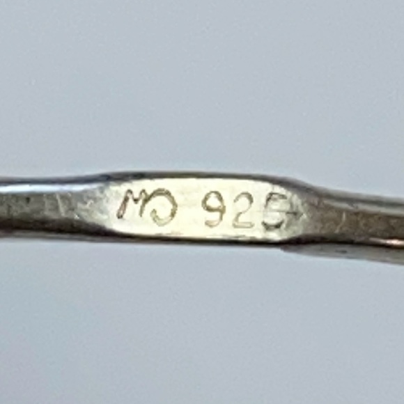 Marsala 925 Dainty Silver Dangling Heart Rhinestone Open Back Leverback Earrings - Picture 8 of 9